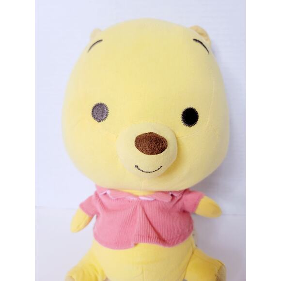 Disney Parks Winnie the Pooh Plush Sitting Stuffed Animal Pink Corduroy Shirt - Picture 5 of 5